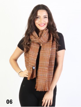 Plaid Yarn Winter Heavy Scarf